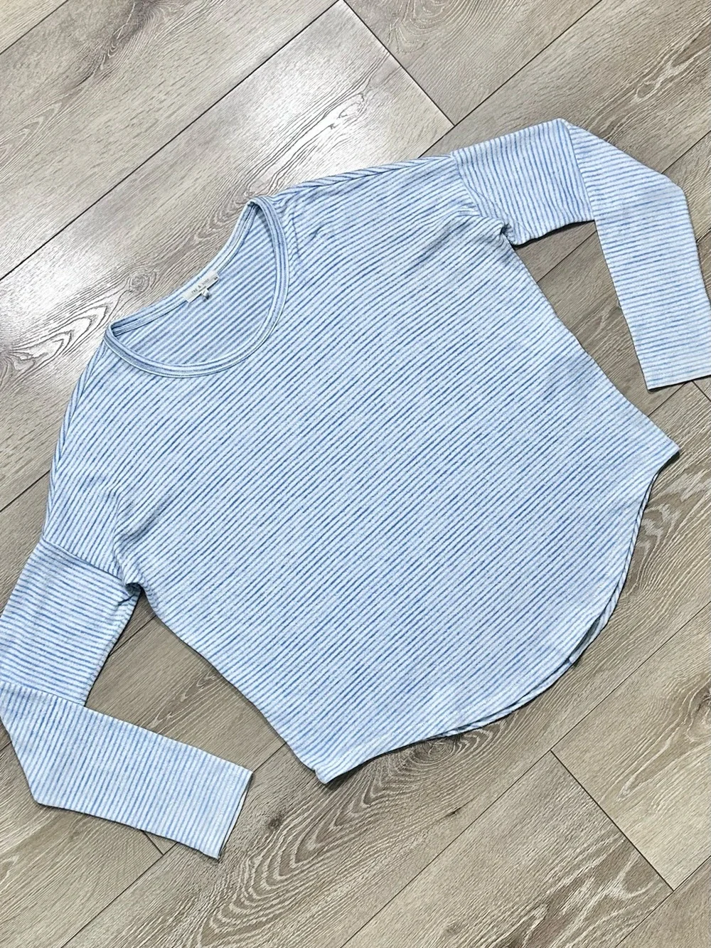 Rag & Bone Knit Striped Long Sleeve Shirt
